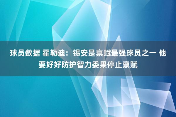 球员数据 霍勒迪：锡安是禀赋最强球员之一 他要好好防护智力委果停止禀赋