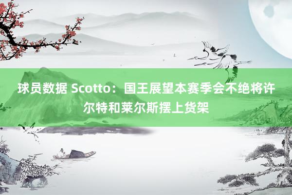 球员数据 Scotto：国王展望本赛季会不绝将许尔特和莱尔斯摆上货架